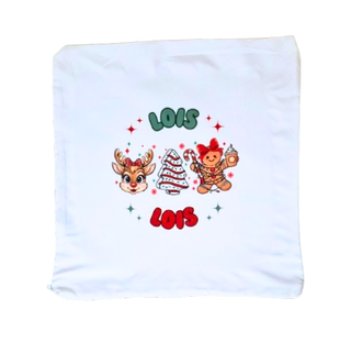 Kussensloop Kerst 40x40 - Gepersonaliseerd met Naam