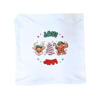 Kussensloop Kerst 40x40 - Gepersonaliseerd met Naam