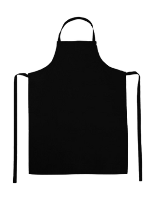 Schort Unisex Zwart - met logo